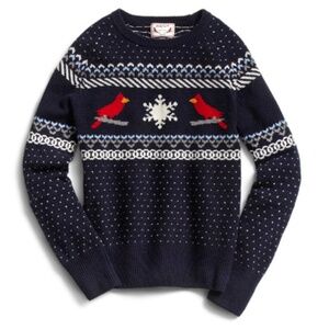 Vintage Gant by Michael Bastian Fairisle Lambswool Cardinal Sweater sz L